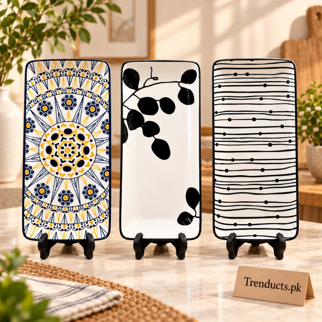 Long Ceramic Serving Platter – Artistic Designs